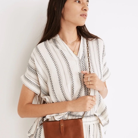 MADEWELL The‎ Transport Accordion Crossbody Tan - Picture 3 of 9